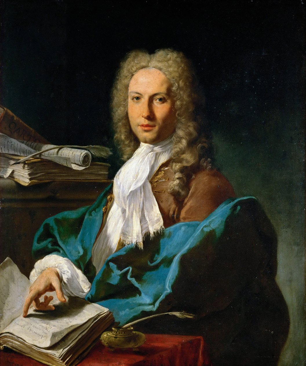 Rokoko: Porträtt av en matematiker par Pittoni, Giovan Battista (1687-1767), ca. 1740. Olja på duk, 93x81. Konsthistoriska museet, Vienne av Giovanni Battista Pittoni