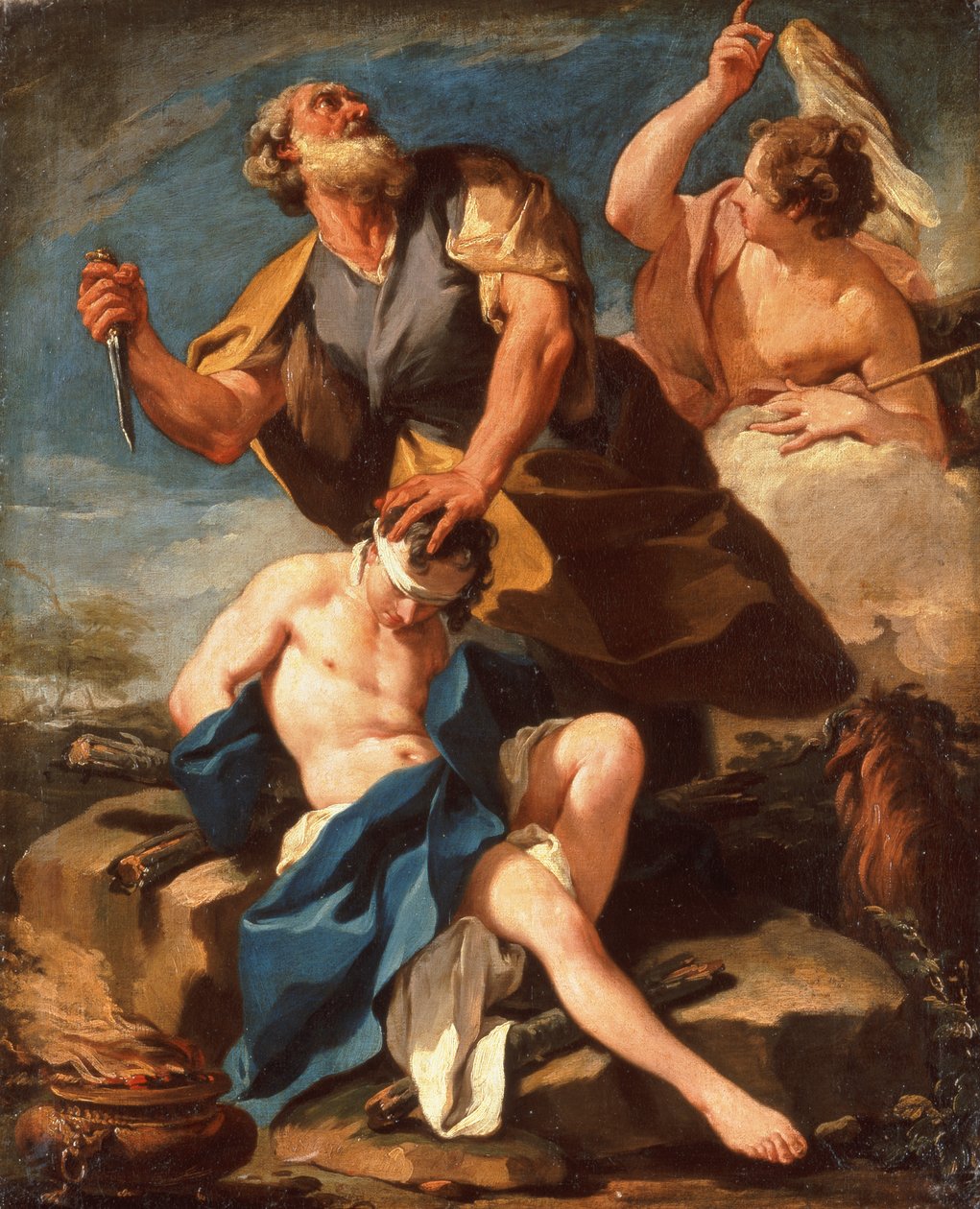 Isaks offer (olja på duk) av Giovanni Battista Pittoni