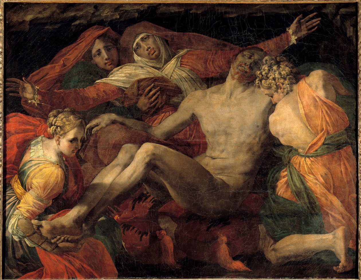 Pietamålning av Giambattista di Jacopo Rossi dit Rosso Fiorentino (1494-1540) 1530-1535 Sön 1,27x1,63 m av Giovanni Battista Rosso Fiorentino