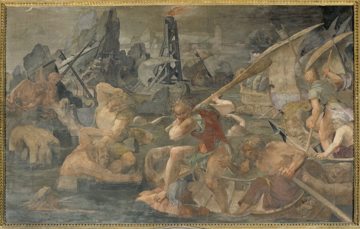 Nauplius hämnd av Giovanni Battista Rosso Fiorentino