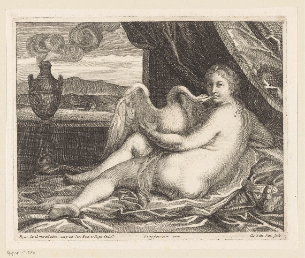 Leda och svanen av Giovanni Battista Sintes