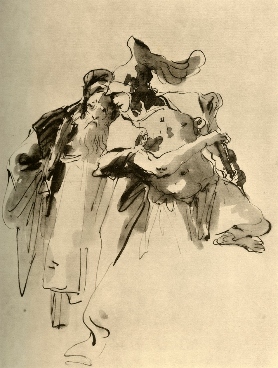 En soldat och en gammal man, mitten av 1700-talet, 1928 av Giovanni Battista Tiepolo
