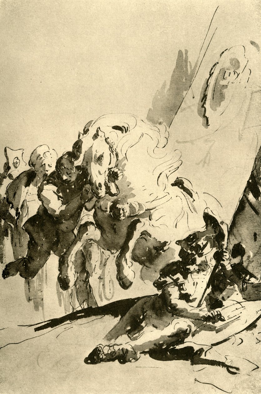 Alexander och Bucephalus, mitten av 1700-talet, 1928 av Giovanni Battista Tiepolo