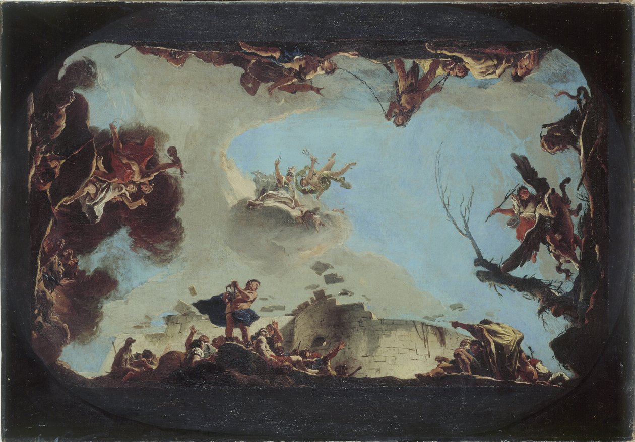 Allegori om vältalighetens makt, c.1725 av Giovanni Battista Tiepolo