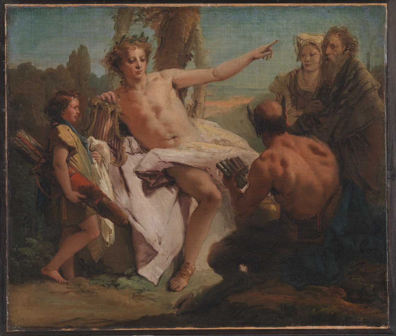 Apollo och Marsyas av Giovanni Battista Tiepolo