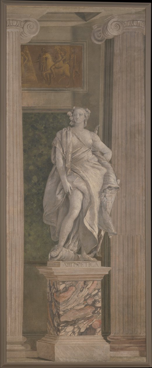 Aritmetik, 1760 (fresk överförd till duk) av Giovanni Battista Tiepolo