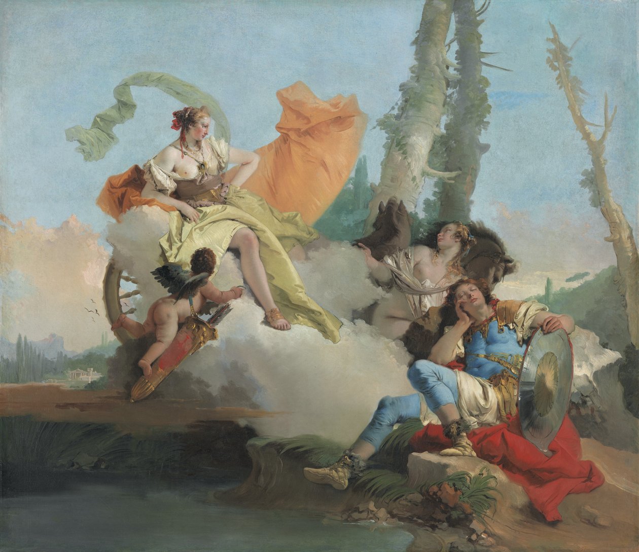 Armida möter den sovande Rinaldo, 1742-45 av Giovanni Battista Tiepolo