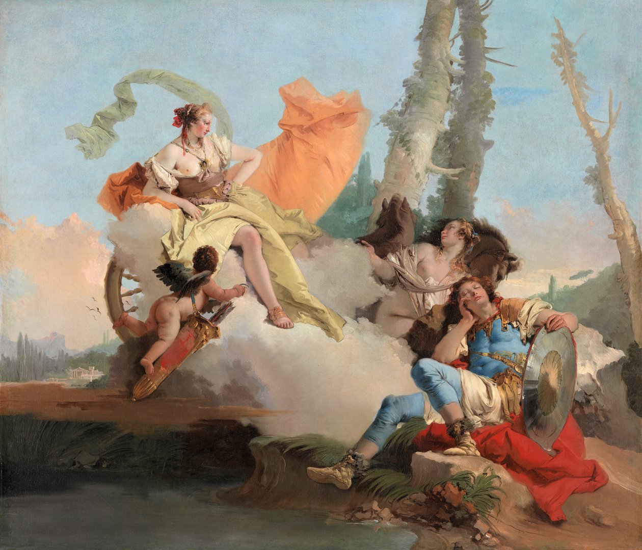 Armida möter den sovande Rinaldo, 174245. av Giovanni Battista Tiepolo