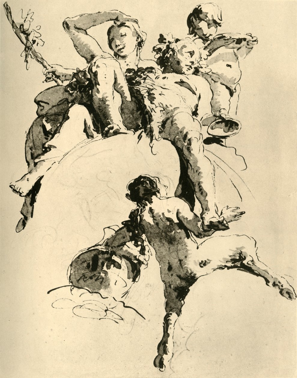 Bacchus och Ariadne, c1740, 1928 av Giovanni Battista Tiepolo