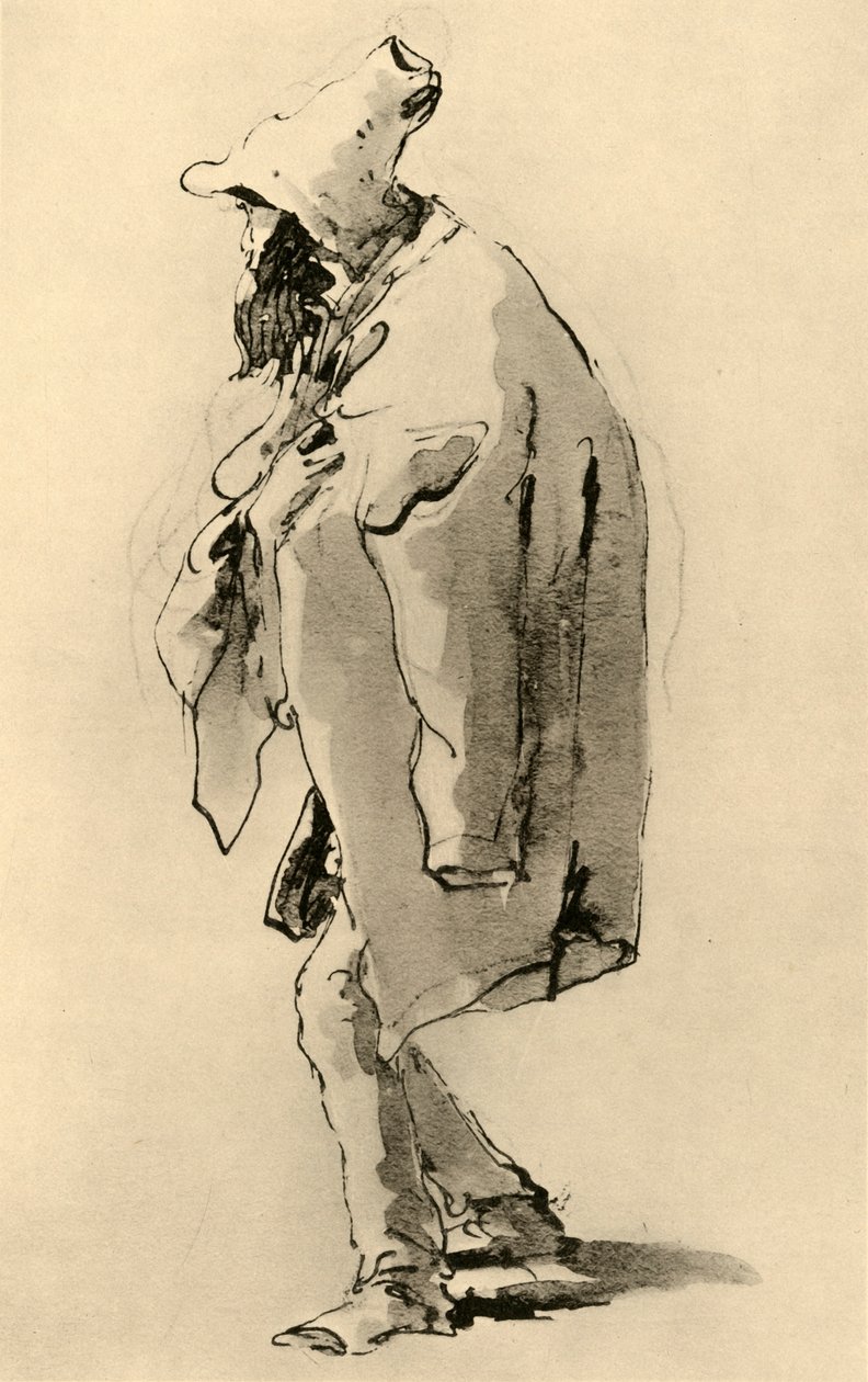 Skäggig man, mitten av 1700-talet, 1928 av Giovanni Battista Tiepolo