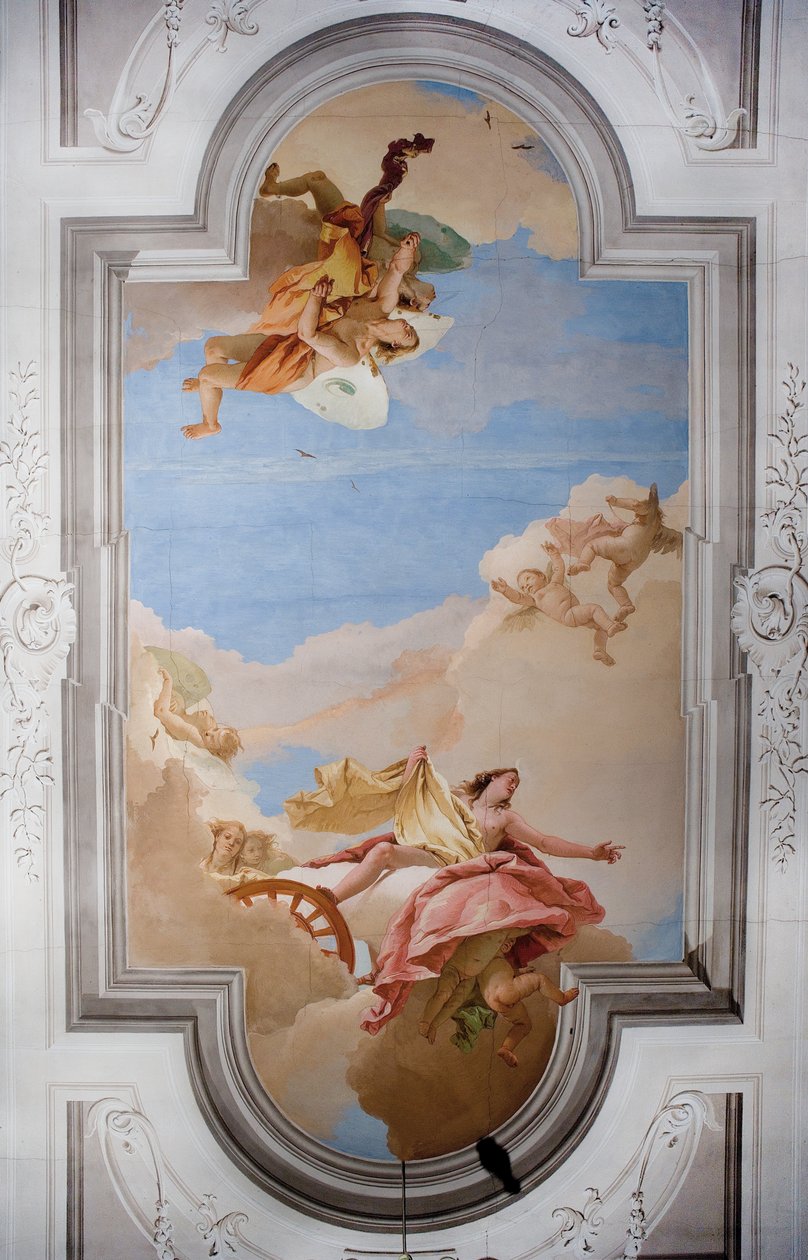 Taket i entréhallen i Palazzina, 1757 av Giovanni-Battista Tiepolo