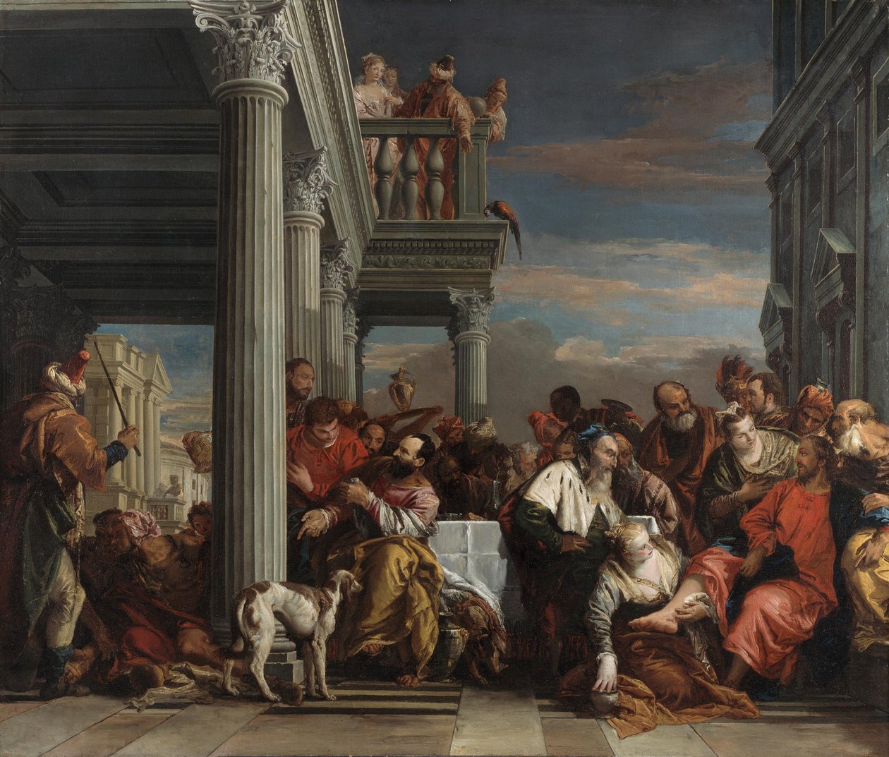 Christus im Haus des Simon des Pharisäers av Giovanni Battista Tiepolo