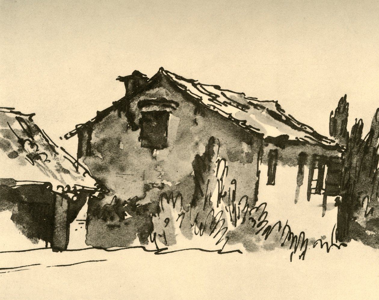 Country House, mitten av 1700-talet, 1928 av Giovanni Battista Tiepolo