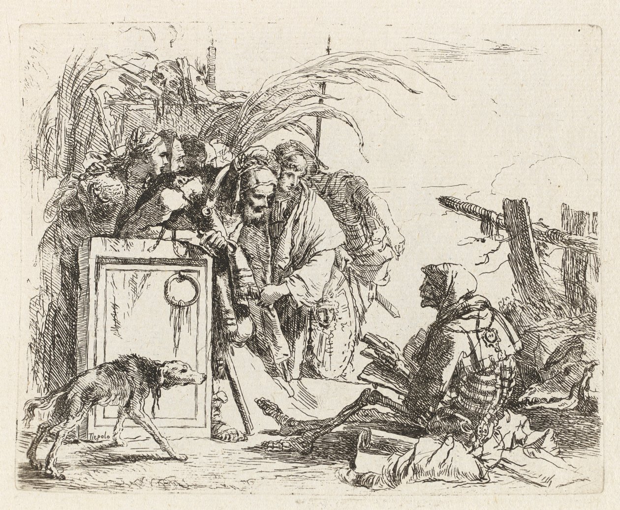 Death Giving Audience, från Vari capricci (Various Capriccios) av Giovanni Battista Tiepolo