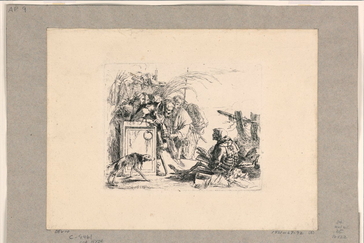 Death Giving Audience, från Vari Capricci av Giovanni Battista Tiepolo