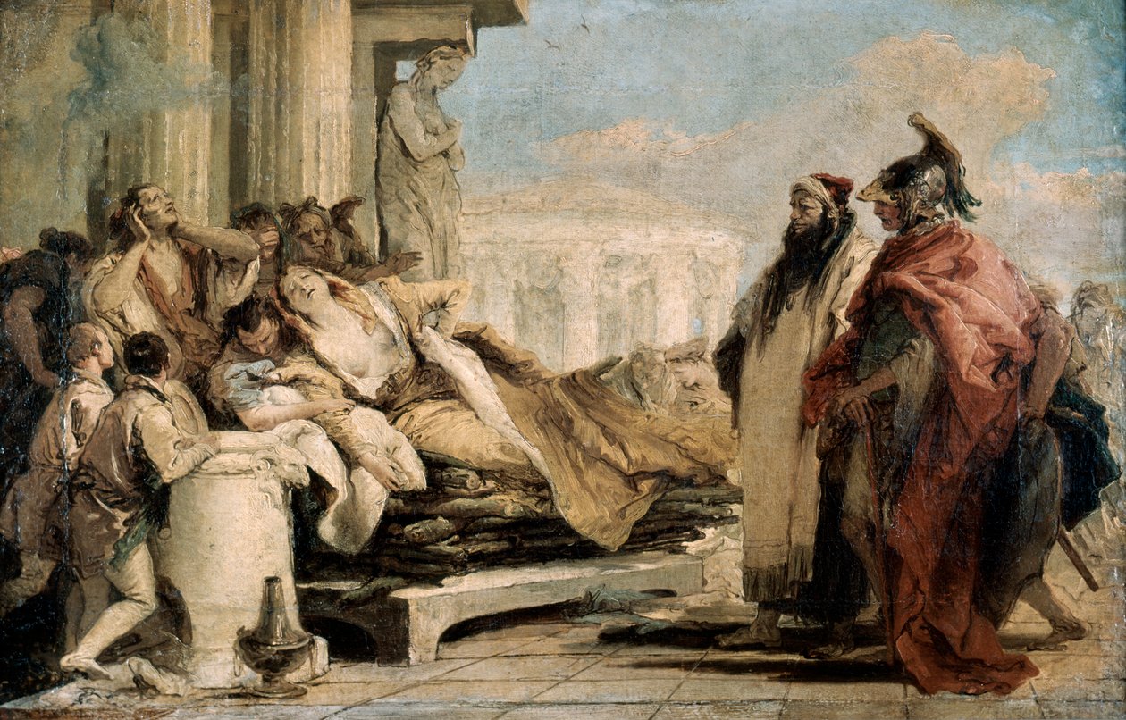 Didos död, 1757. av Giovanni Battista Tiepolo