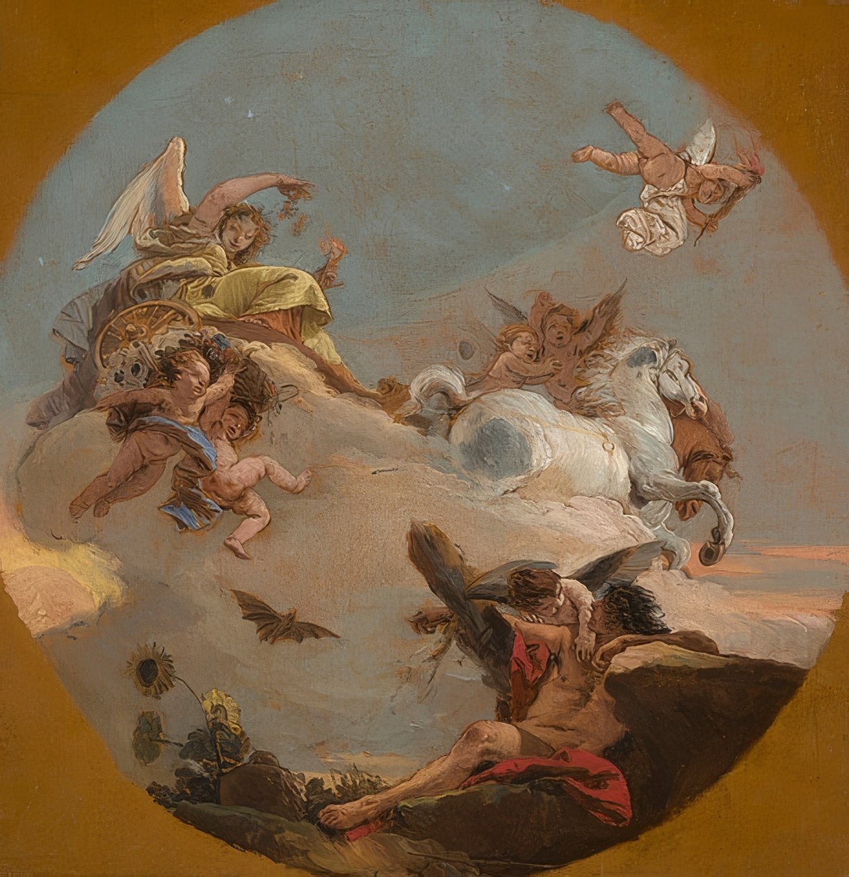 Norrskens vagn. Omkring 1734 av Giovanni Battista Tiepolo