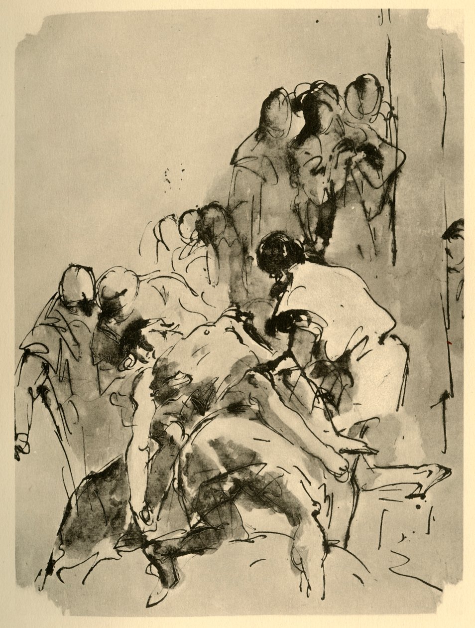 Nedstigning från korset, mitten av 1700-talet, 1928 av Giovanni Battista Tiepolo
