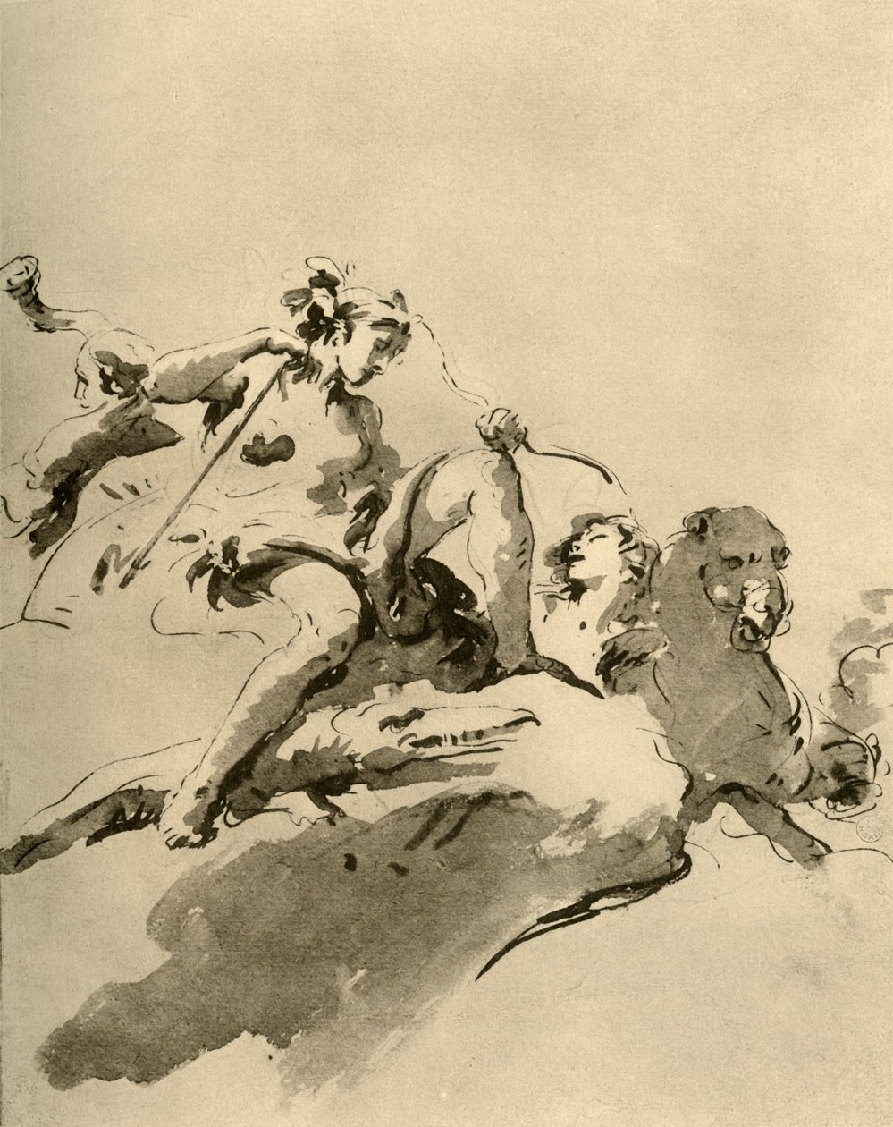 Diana, mitten av 1700-talet, 1928 av Giovanni Battista Tiepolo