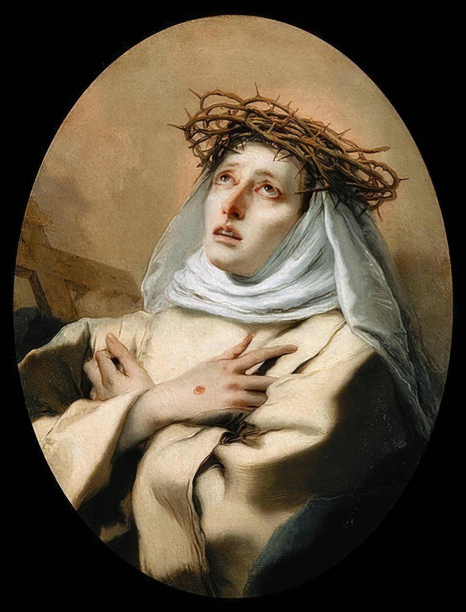 Sankta Katarina av Siena. 1746 (?) av Giovanni Battista Tiepolo