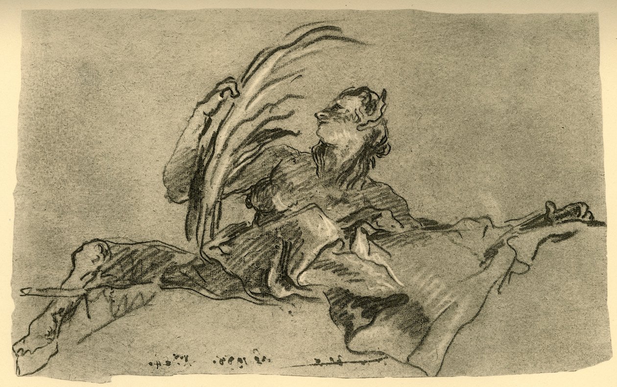 Kvinnlig faun, c1761, 1928 av Giovanni Battista Tiepolo