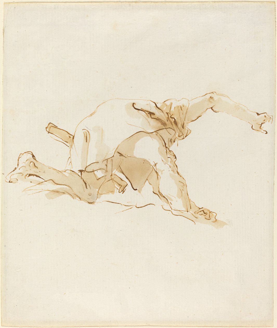 Figur på ett moln av Giovanni Battista Tiepolo