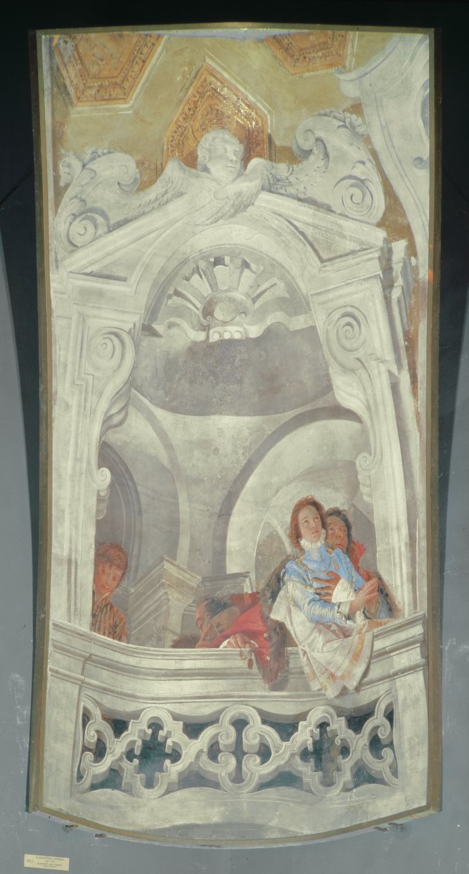 Figurer som predikar, c.1743 av Giovanni Battista Tiepolo