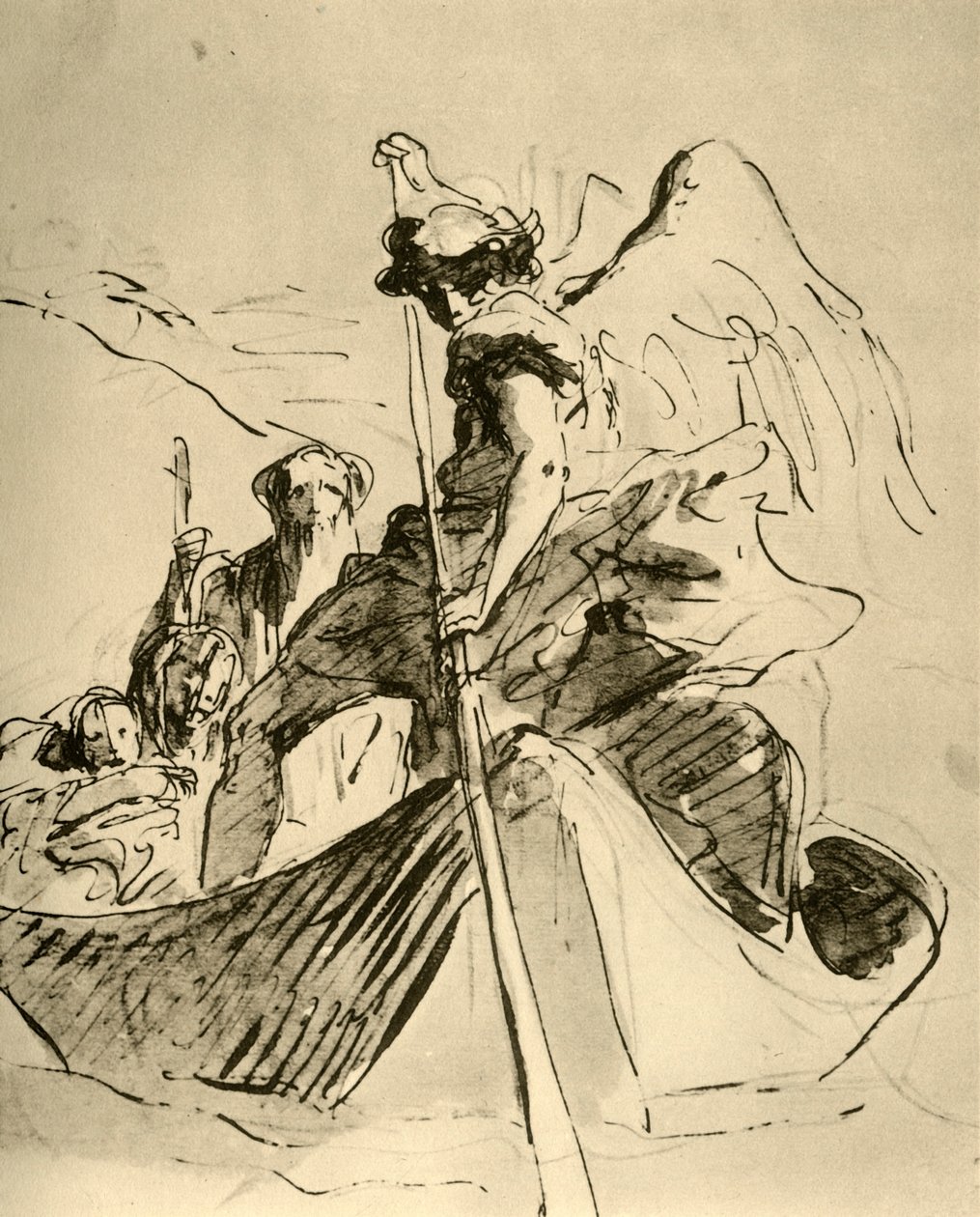 Flyg till Egypten, mitten av 1700-talet, 1928 av Giovanni Battista Tiepolo