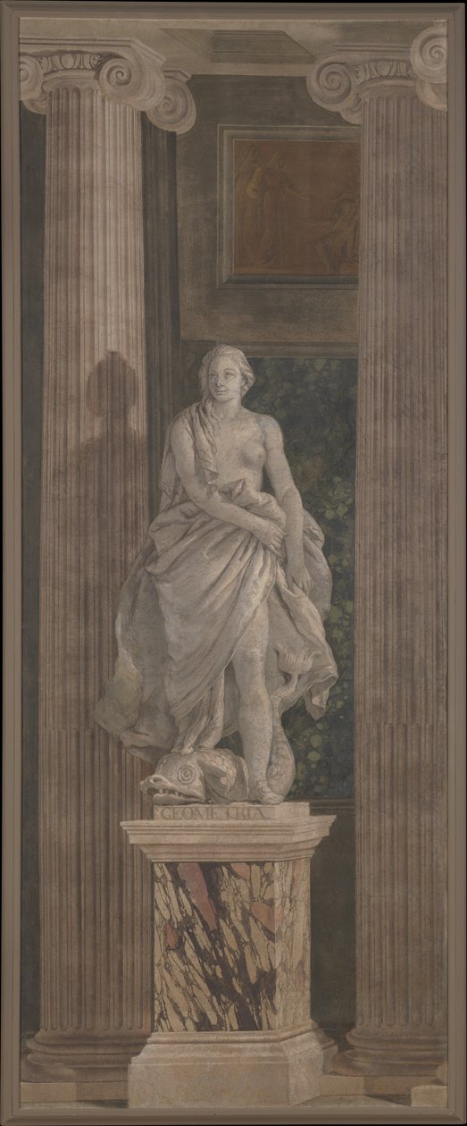 Geometry, 1760 (fresk överförd till duk) av Giovanni Battista Tiepolo