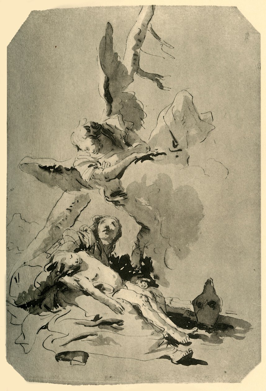 Hagar och Ismael, 1735, 1928 av Giovanni Battista Tiepolo