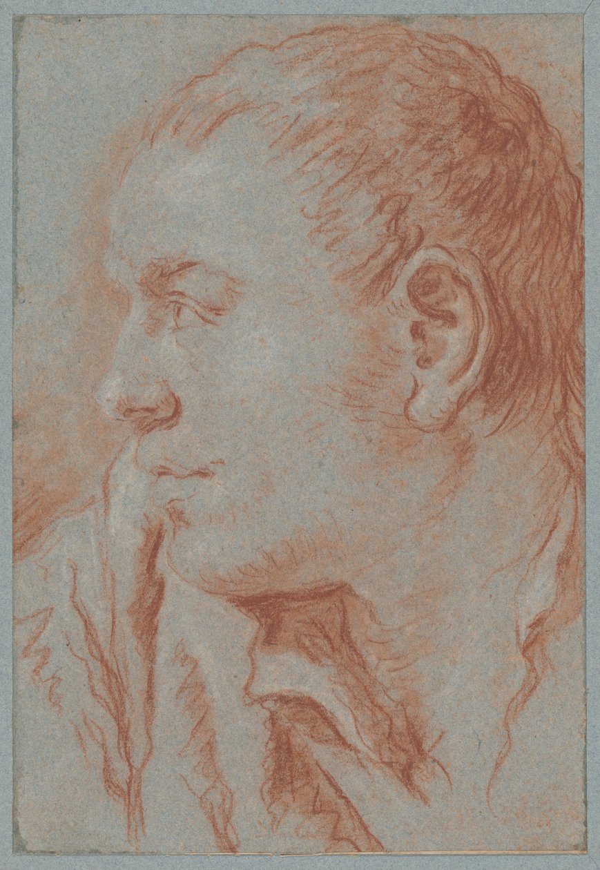 Chef för en ung man i profil av Giovanni Battista Tiepolo