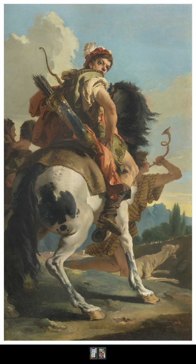 Jägare till häst, 1718-30 av Giovanni Battista Tiepolo