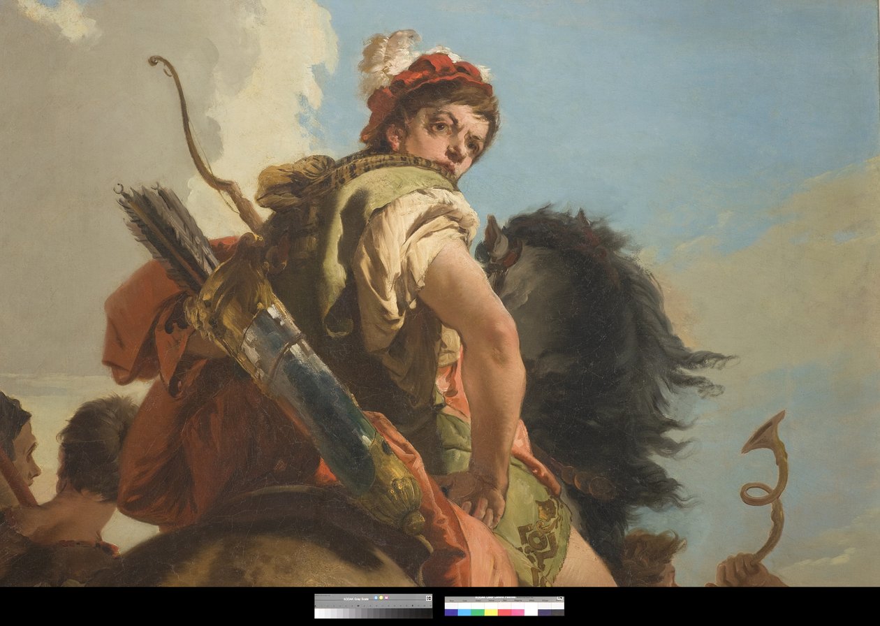 Jägare till häst, 1718-30 av Giovanni Battista Tiepolo