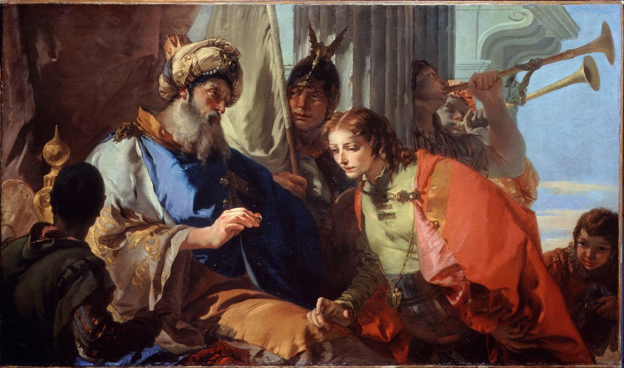 Josef tar emot faraos ring av Giovanni Battista Tiepolo