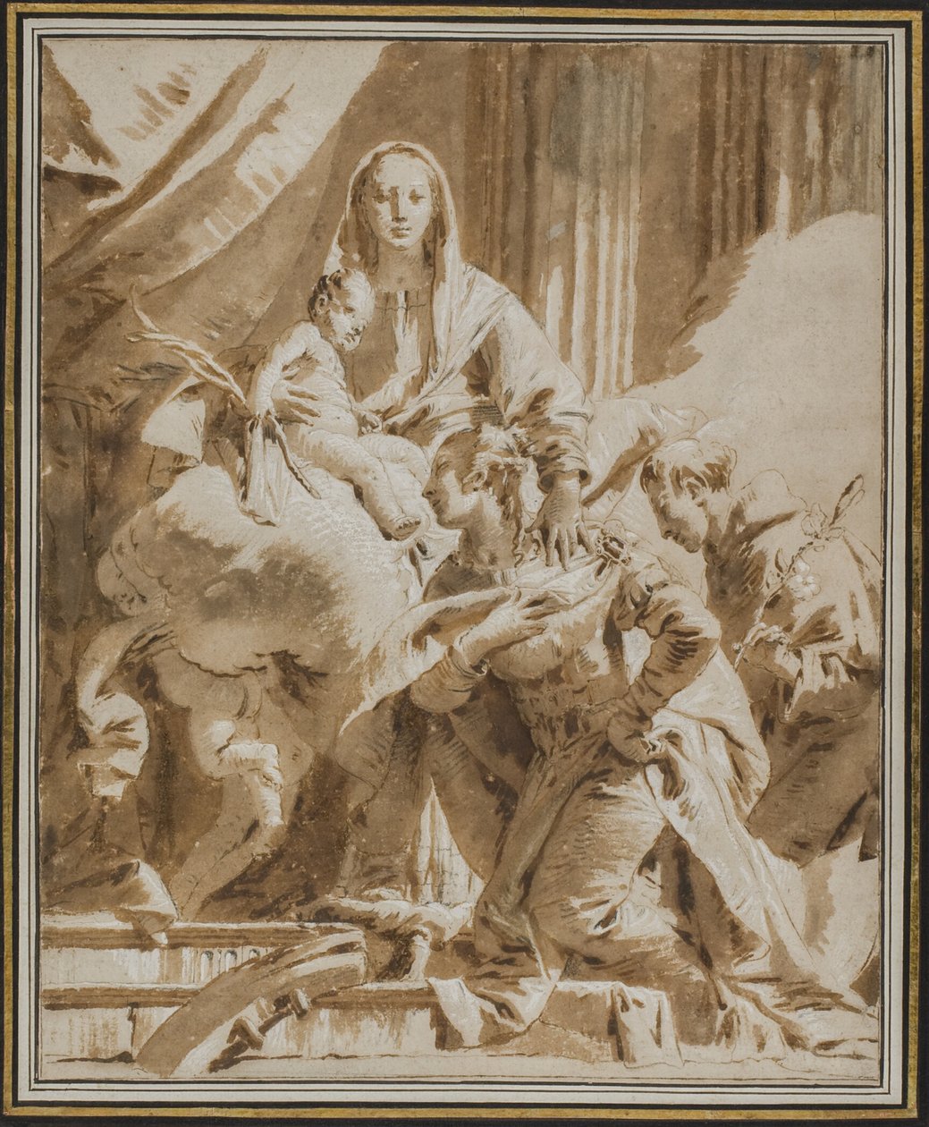 Madonna och barn med den helige Antonius av Padua och Katarina av Alexandria av Giovanni Battista Tiepolo