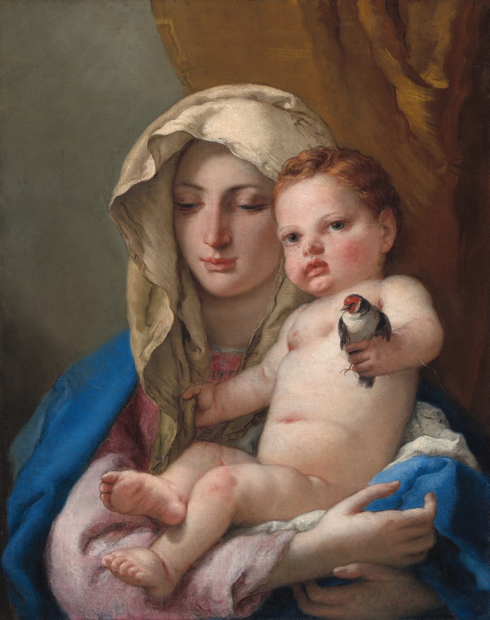 Madonnan med steglitsen av Giovanni Battista Tiepolo