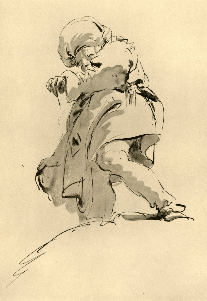 Man med turban, mitten av 1700-talet, 1928 av Giovanni Battista Tiepolo