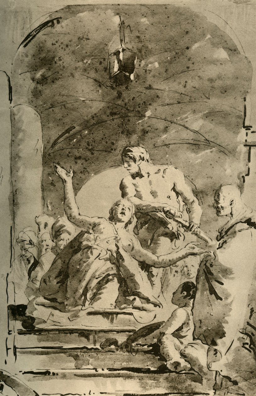 S. Giustinas martyrskap, ca 1730-talet, 1928 av Giovanni Battista Tiepolo