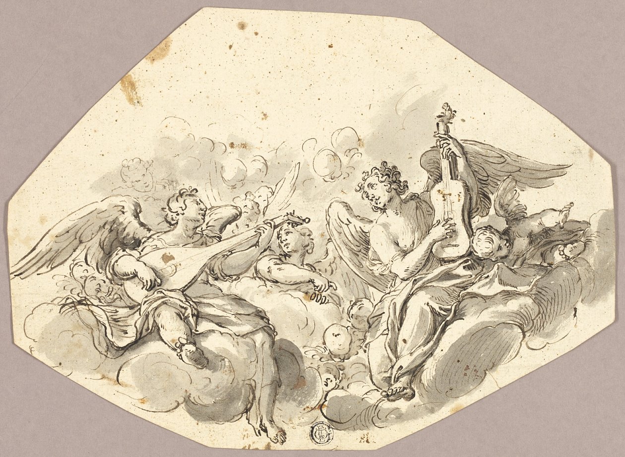 Musiker Änglar av Giovanni Battista Tiepolo