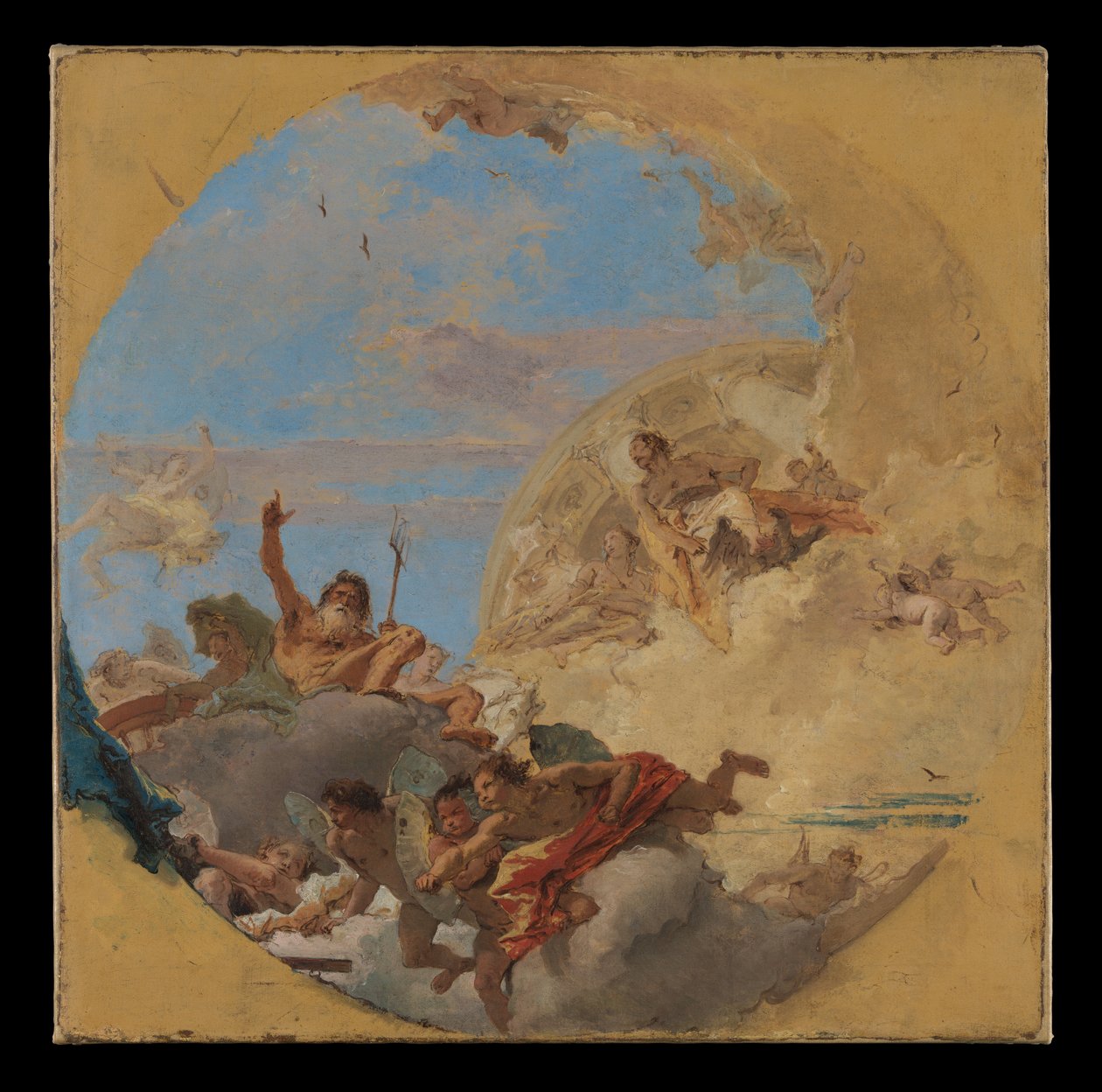 Neptunus och vindarna av Giovanni Battista Tiepolo