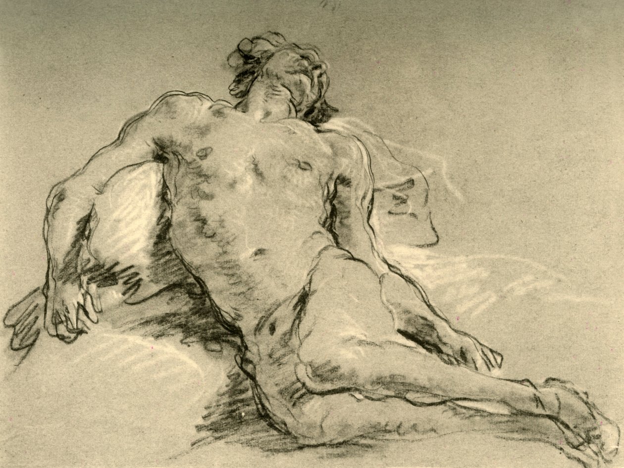 Naken vila, mitten av 1700-talet, 1928 av Giovanni Battista Tiepolo