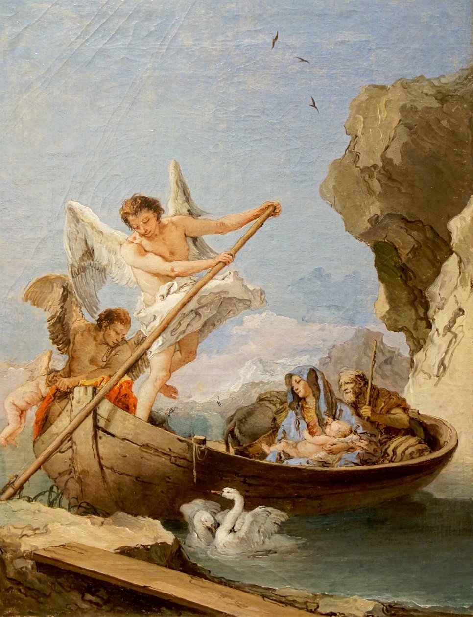 Portugisiska: Flykt till Egypten Flyg i Egypten av Giovanni Battista Tiepolo