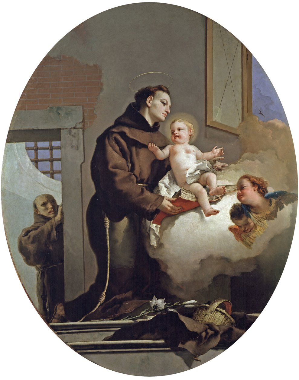 Sankt Antonius av Padua med Jesusbarnet, 1767-69 av Giovanni Battista Tiepolo