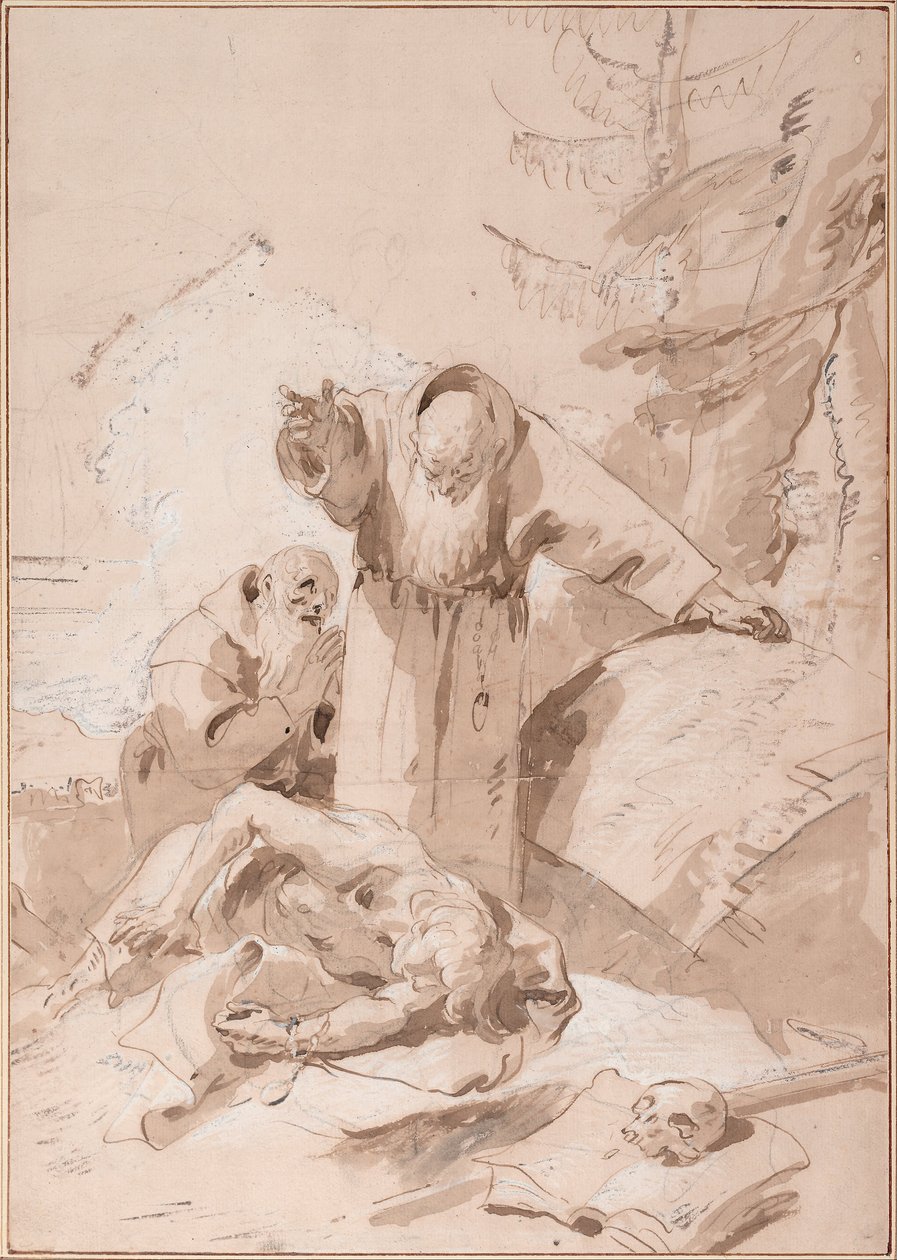 Sankt Fidelis av Sigmarigen och Sankt Josef av Leonessa av Giovanni Battista Tiepolo