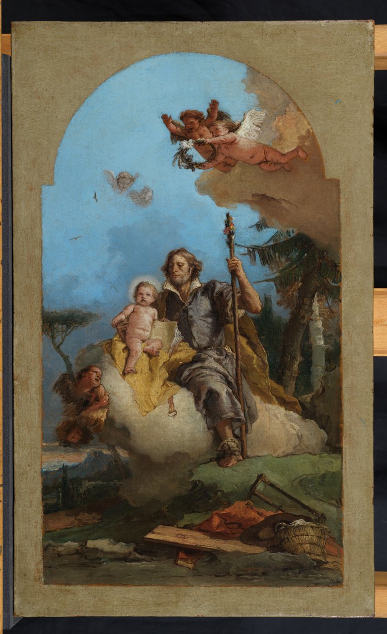 Sankt Josef med Kristusbarnet, 1767 av Giovanni Battista Tiepolo