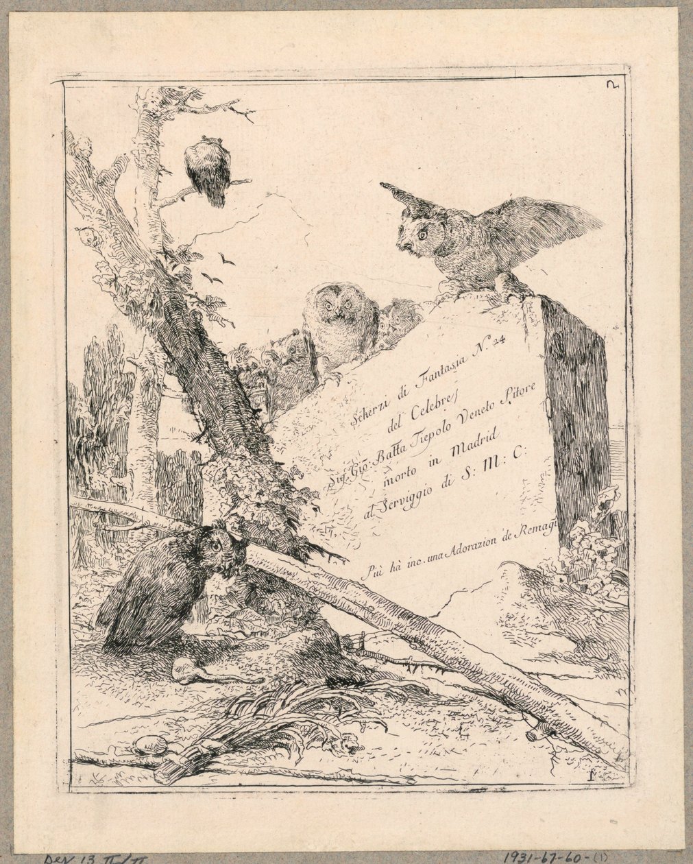Fantasy skämt av Giovanni Battista Tiepolo