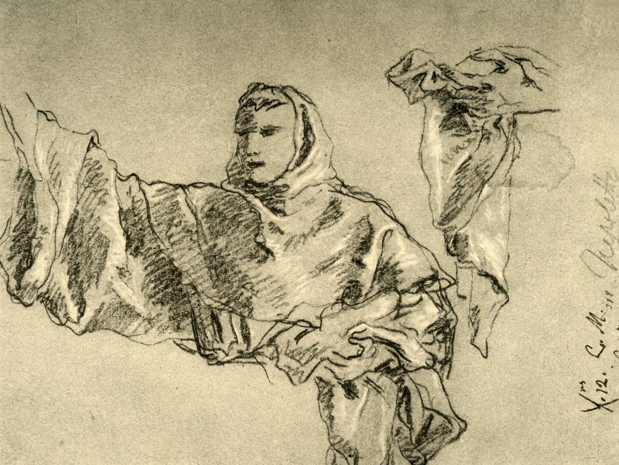 Sankt Antonius av Padua, c1755, 1928 av Giovanni Battista Tiepolo