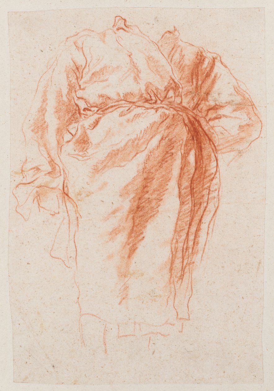 Studie einer drapierten Figur av Giovanni Battista Tiepolo