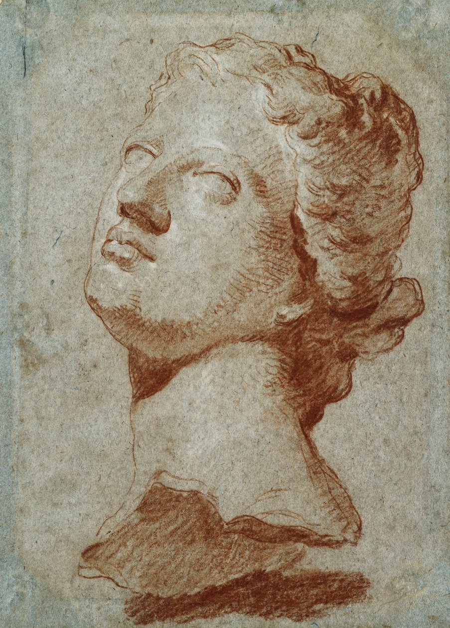 Studie av Venus huvud, efter antiken, av Giovanni Battista Tiepolo