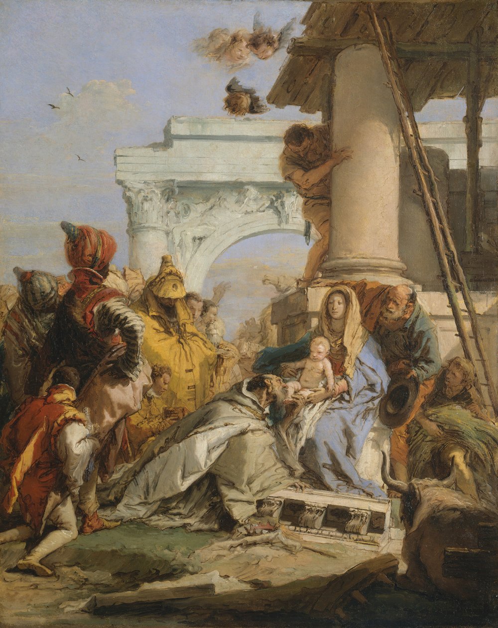 The Adoration of the Magi, sent 1750-tal. av Giovanni Battista Tiepolo